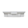 Luxor Hang & Stack Storage Bin, 12.25 in W, 3 in H, 16.75 in L, 8 PK MBS-BIN-8S-CL